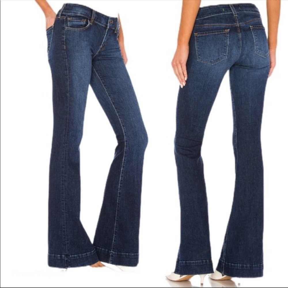 J Brand Dark Blue Flare & Wide Leg Jeans